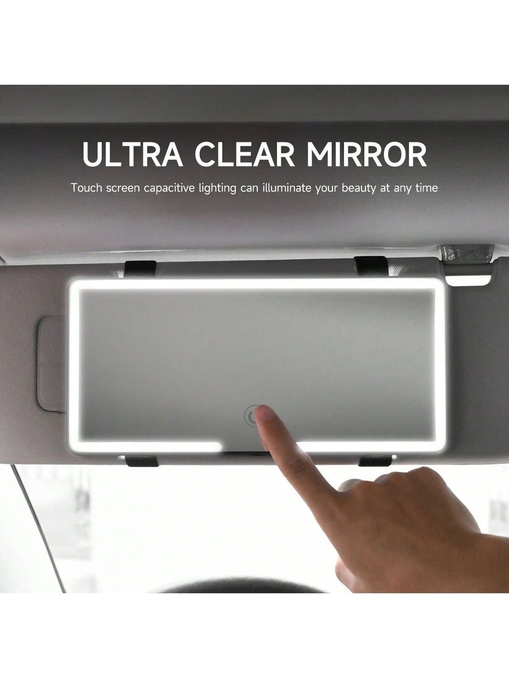 Car LED Makeup Mirror