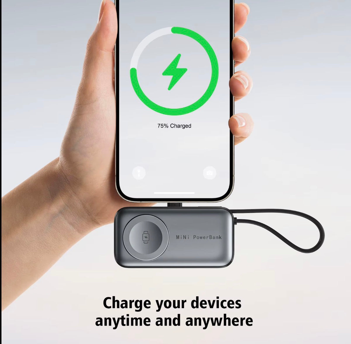 3 în 1 Wireless Power Bank 5000 mAh